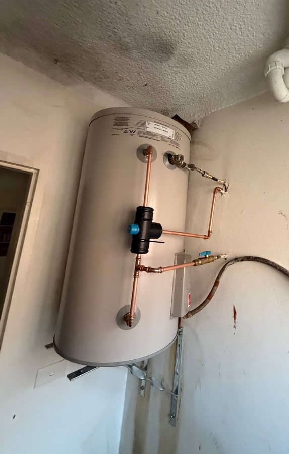 Thermann continuous flow gas system installed in Campsie by Oz Plumbing Co