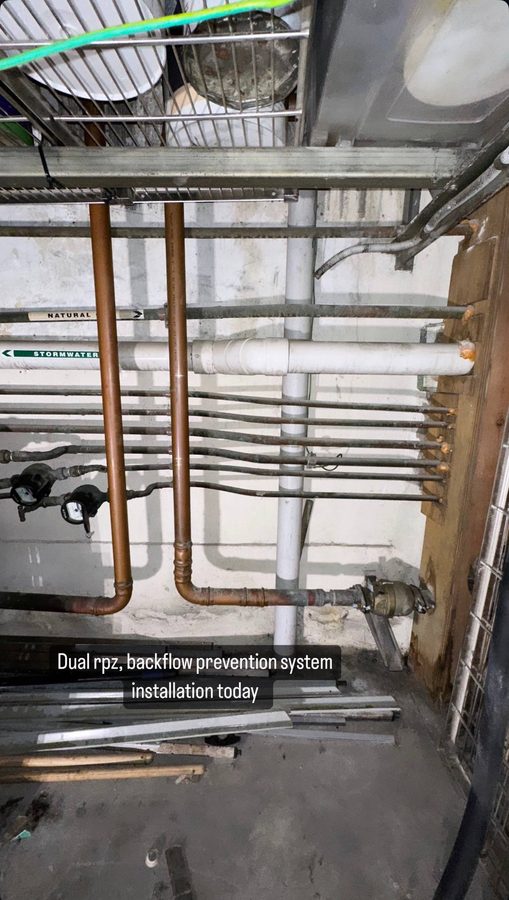 Backflow prevention system commercial Sydney