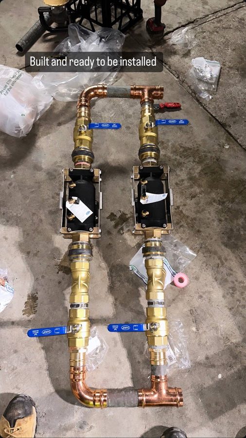 Dual RPZ backflow prevention assembly built and ready